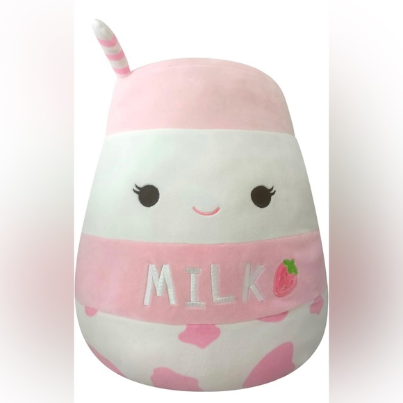 Squishmallows Other - Squishmallows Original 14-Inch Amelie Strawberry Milk - Large Plush